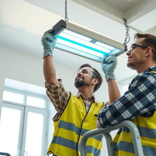 Where should an UV light be installed?